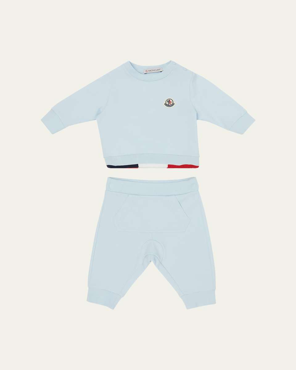 Boy's Logo Sweatshirt and Pants Set, Size 3M-3